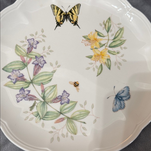 Lenox Butterfly Meadow Set of 3 Swallowtail Dinner Plates 10 7/8” Garden Motif - Picture 3 of 10